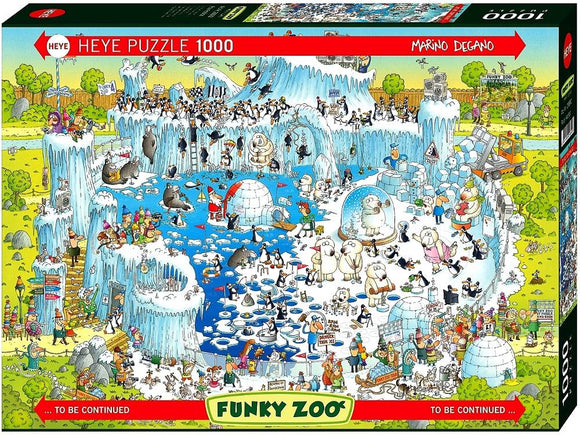 HEYE | Polar Habitat - Funky Zoo | Marino Degano | 1000 Pieces | Jigsaw Puzzle