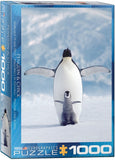 Penguin & Chick - Animal Life Photography | Eurographics | 1000 Pieces | Jigsaw Puzzle - Puzzles +
