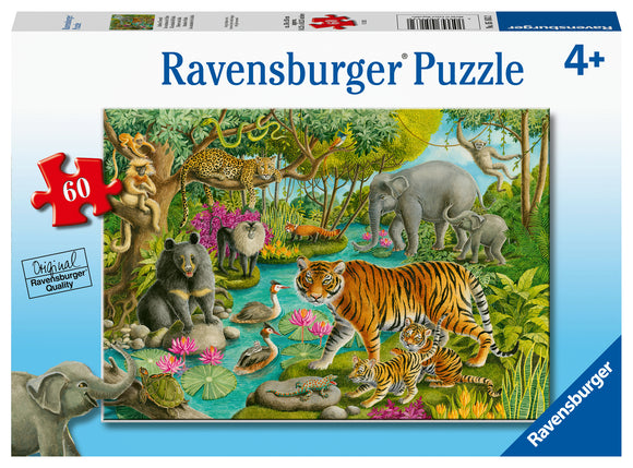 Ravensburger | Animals of India | 60 Pieces | Jigsaw Puzzle