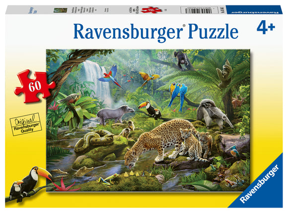 Ravensburger | Rainforest Animals | 60 Pieces | Jigsaw Puzzle