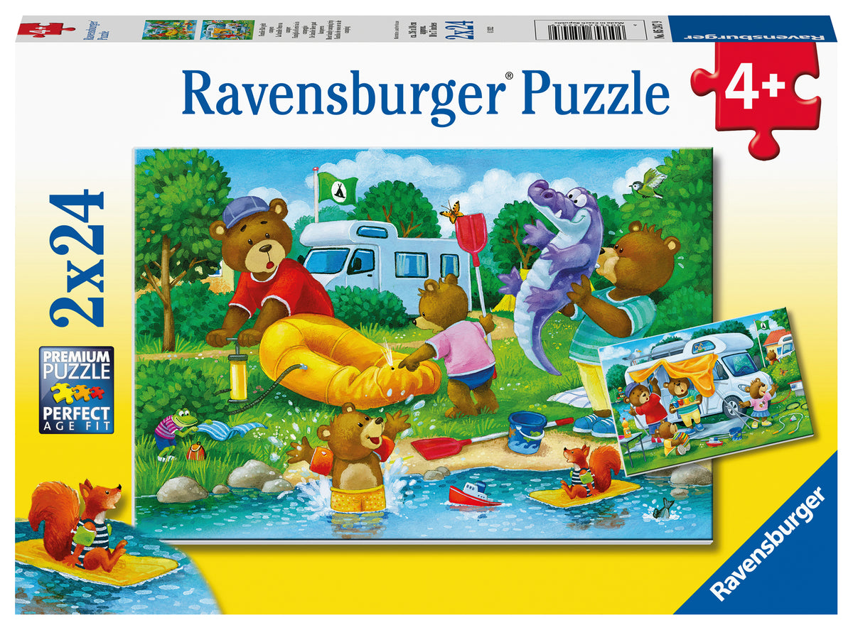 Bear Family Camping Trip | Ravensburger | 2 x 24 Pieces | Jigsaw Puzzl ...