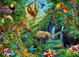 Animals in the Jungle | Ravensburger | 200 XXL Pieces | Jigsaw Puzzle