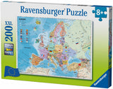 European map | Ravensburger | 200 XXL Pieces | Jigsaw Puzzle