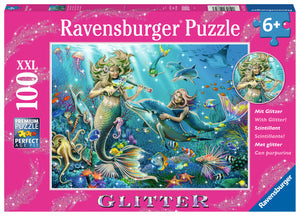 Underwater Beauties - Glitter | Ravensburger | 100 XXL Pieces | Jigsaw Puzzle