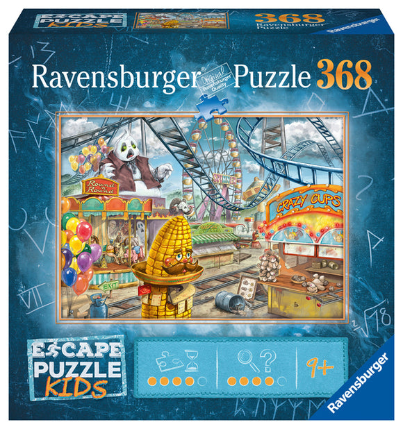 Ravensburger | Amusement Park Plight - Kid's Escape Room | 368 Pieces | Jigsaw Puzzle