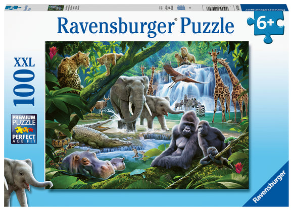 Ravensburger | Jungle Animals | 100 XXL Pieces | Jigsaw Puzzle