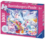Ravensburger | Amazing Unicorns - Glitter | 100 XXL Pieces | Jigsaw Puzzle