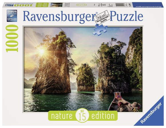 Ravensburger | Threee Rocks in Cheow - Thailand | Nature Edition No.15 | 1000 Pieces | Jigsaw Puzzle