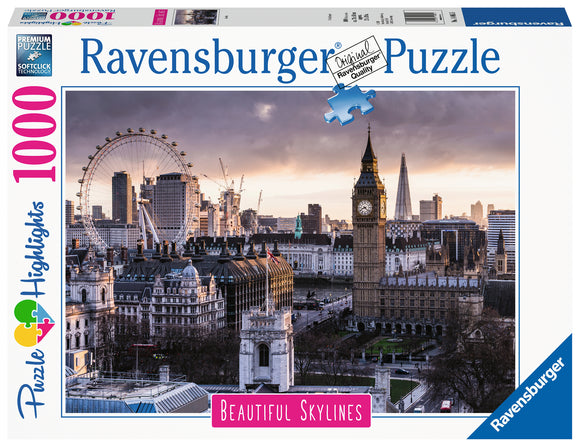 Ravensburger | London - England | Beautiful Skylines | 1000 Pieces | Jigsaw Puzzle