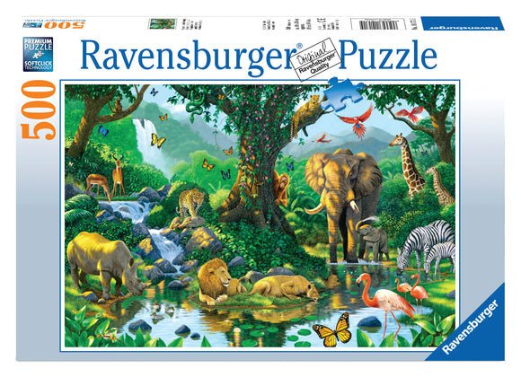 Ravensburger | Jungle Harmony - Chris Hiett | 500 Pieces | Jigsaw Puzzle