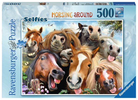 Horsing Around - Selfies | Ravensburger | 500 Pieces | Jigsaw Puzzle