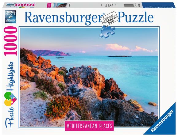 Ravensburger | Greece - Mediterranean Places | 1000 Pieces | Jigsaw Puzzle
