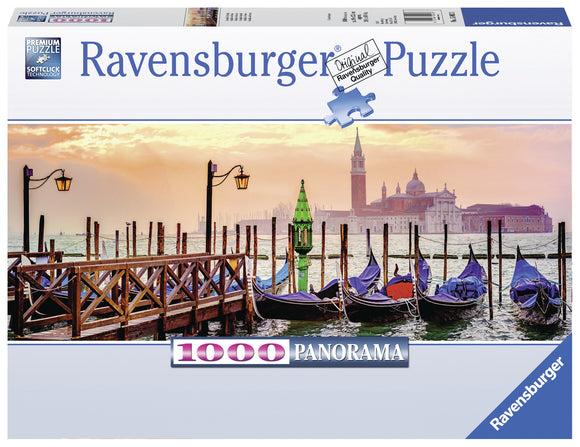 Ravensburger | Gondolas in Venice | 1000 Pieces | Panorama Jigsaw Puzzle