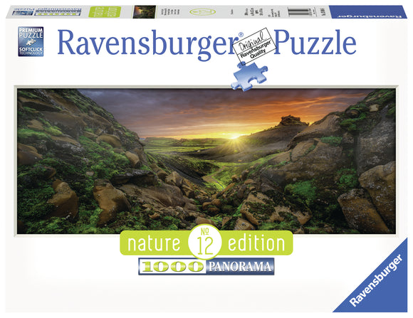 Ravensburger | Sun Over Iceand | Nature Edition No.12 | 1000 Pieces | Panorama Jigsaw Puzzle