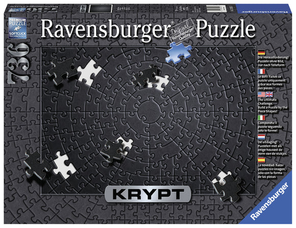 Ravensburger | Black - Krypt | 736 Pieces | Jigsaw Puzzle