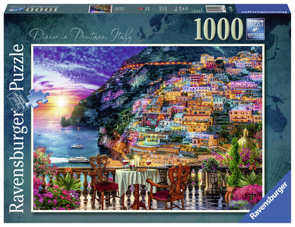 Ravensburger | Dinner in Positano, Italy | 1000 Pieces | Jigsaw Puzzle