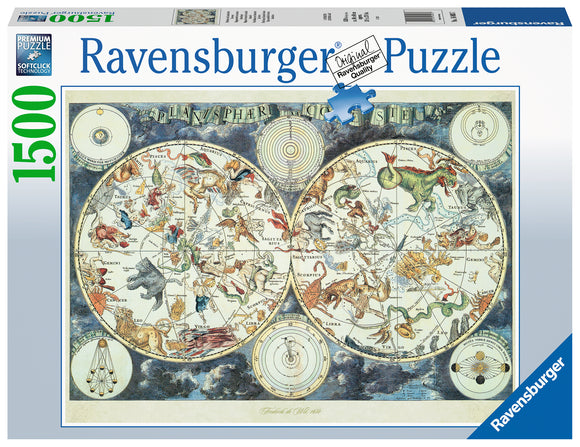 Ravensburger | World Map of Fantastic Beasts | 1500 Pieces | Jigsaw Puzzle