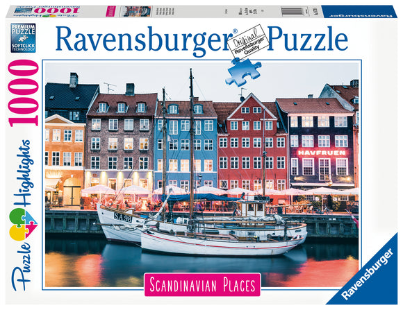 Ravensburger | Copenhagen - Denmark | Scandinavian Places | 1000 Pieces | Jigsaw Puzzle