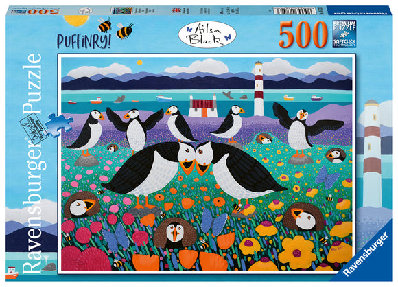 Ravensburger | Puffinry! - Alisa Black | 500 Pieces | Jigsaw Puzzle