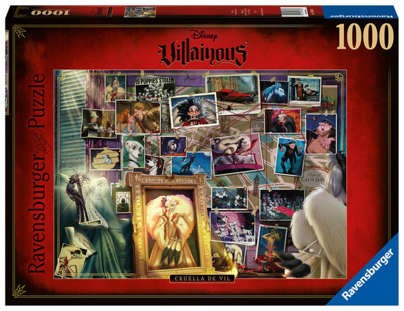 Ravensburger | Cruella Deville - Disney Villainous | 1000 Pieces | Jigsaw Puzzle