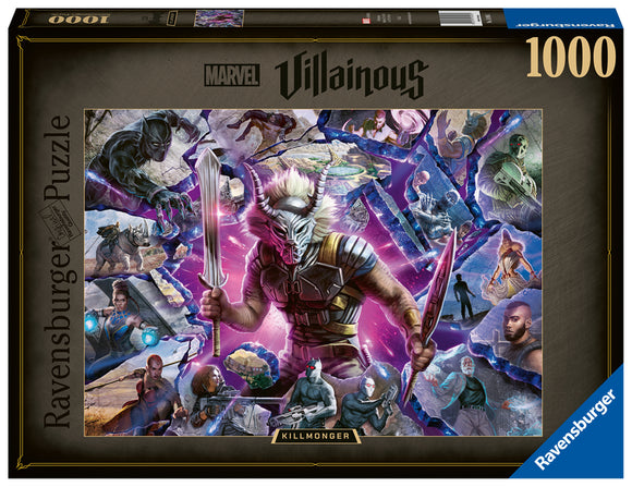 Ravensburger | Killmonger - Marvel Villainous | 1000 Pieces | Jigsaw Puzzle