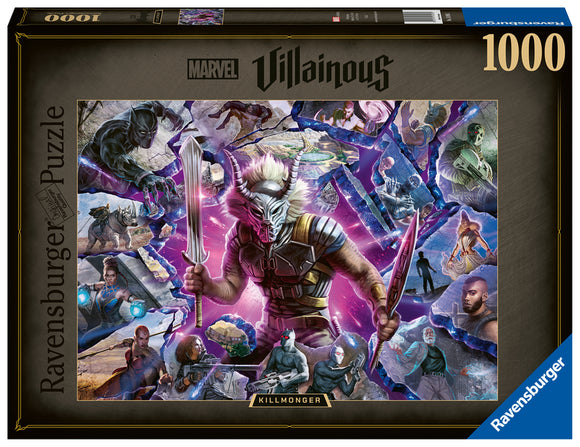 Killmonger - Marvel Villainous | Ravensburger | 1000 Pieces | Jigsaw Puzzle