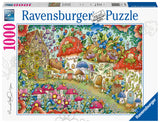Ravensburger | Floral Mushroom Houses - Hanna Karlzon | 1000 Pieces | Jigsaw Puzzle