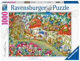 Floral Mushroom Houses - Hanna Karlzon | Ravensburger |1000 Pieces | Jigsaw Puzzle