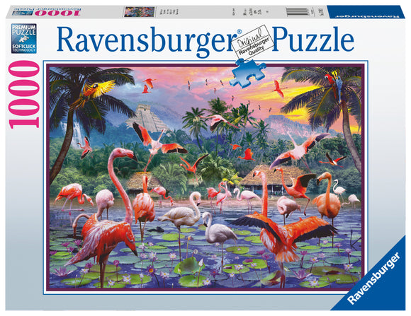 Ravensburger | Pink Flamingos | 1000 Pieces | Jigsaw Puzzle
