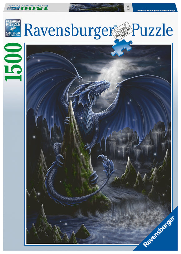 Ravensburger | The Dark Blue Dragon | 1500 Pieces | Jigsaw Puzzle