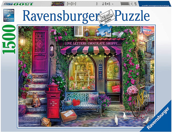 Ravensburger | Love Letters Chocolate Shop | 1500 Pieces | Jigsaw Puzzle