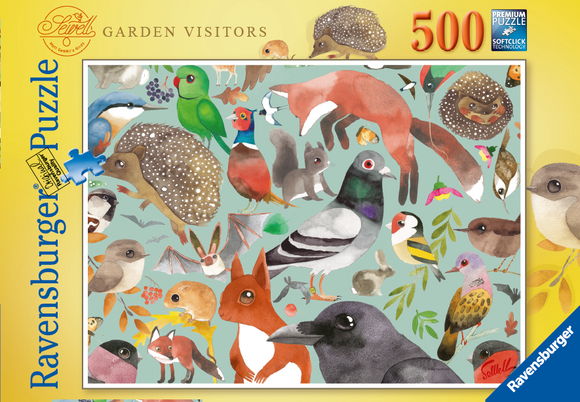 Ravensburger | Garden Visitors | 500 Pieces | Jigsaw Puzzle