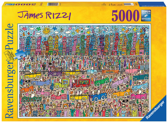 Ravensburger | Nothing Is As Pretty As A Rizzi City | James Rizzi | 5000 Pieces | Jigsaw Puzzle