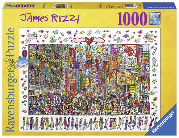 Ravensburger | Times Square - James Rizzi | 1000 Pieces | Jigsaw Puzzle