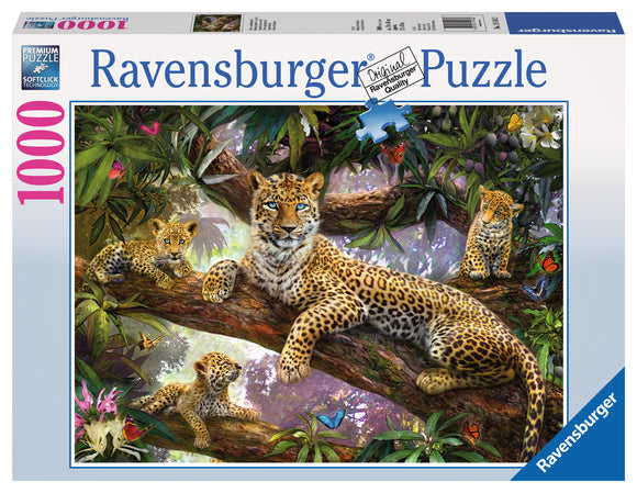 Ravensburger | Leopard Family | 1000 Pieces | Jigsaw Puzzle