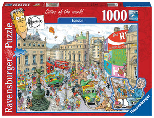 Piccadilly Circus - London | Fleroux Cities | Ravensburger | 1000 Pieces | Jigsaw Puzzle