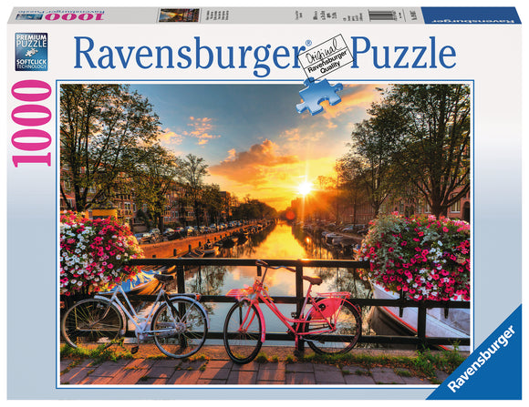 Ravensburger | Bicycles in Amsterdam | 1000 Pieces | Jigsaw Puzzle