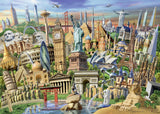 World Landmarks - Adrian Chesterman | Ravensburger | 1000 Pieces | Jigsaw Puzzle